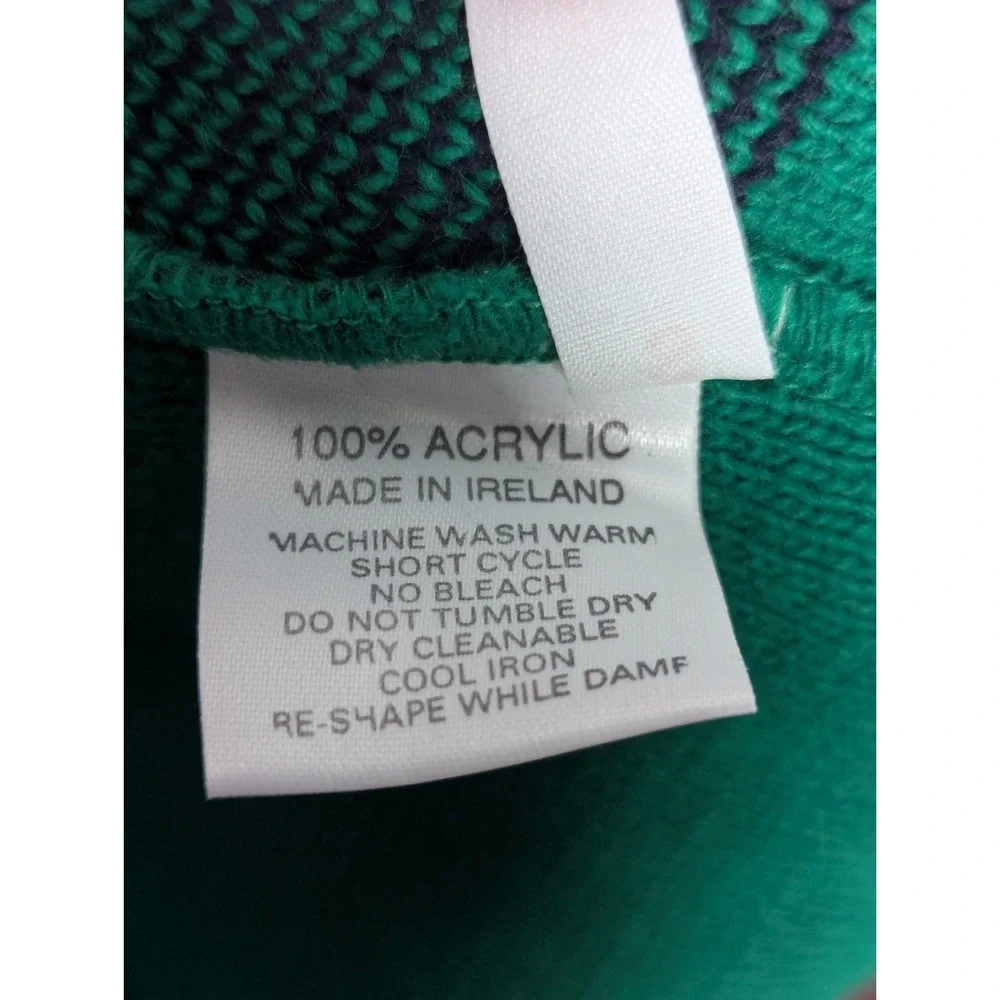 Emerald Isle Crew Neck Claddagh Sweater Shamrock Knit Irish St Patrick Small
